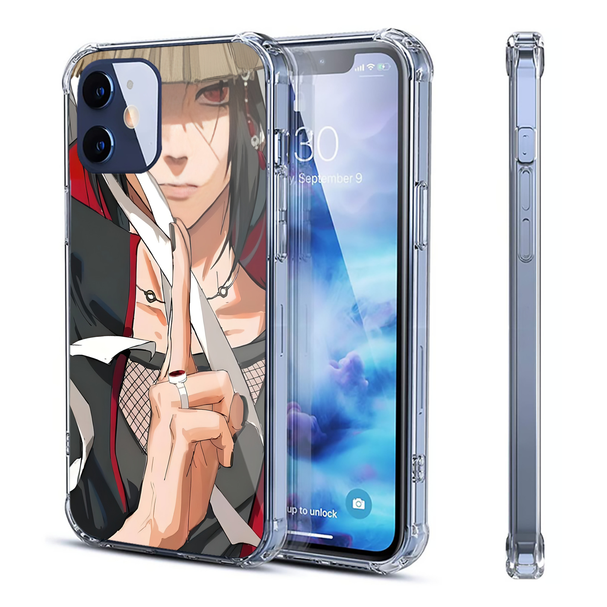 （画像用） NARUTO -ナルト- NARUTO -ナルト- 疾風伝 【iPhone 12シリーズ対応】透明スマホケース（クリアソフトケース）
